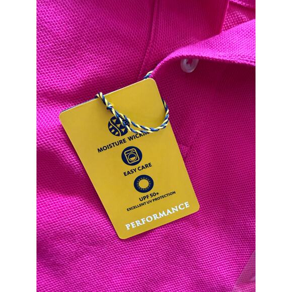 Club Room Polo Shirt Men's Short Sleeve Fuschia Size S collared - Picture 9 of 10